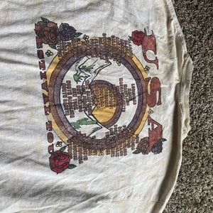 Boho/Western fringe cropped tee